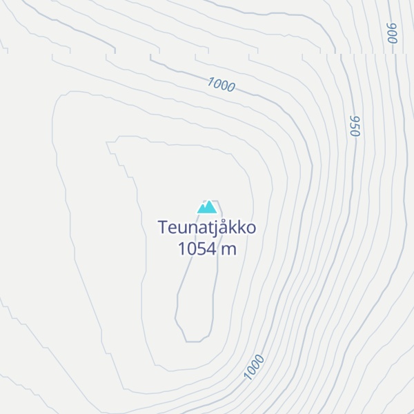 Map of Teunatjåkko
