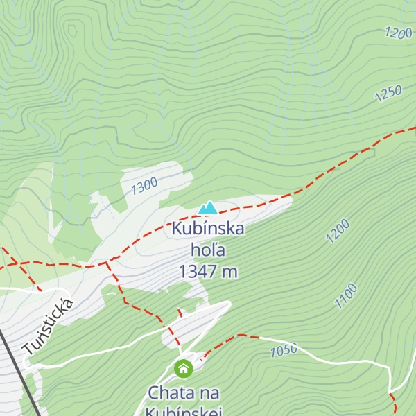 Map of Kubínska hoľa
