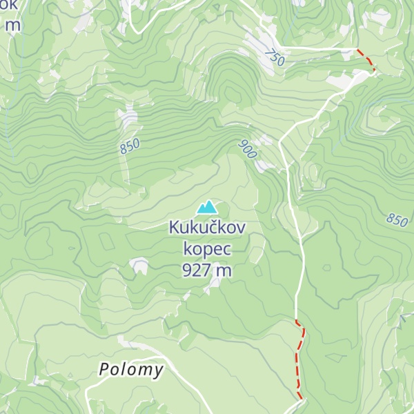 Map of Kukučkov kopec