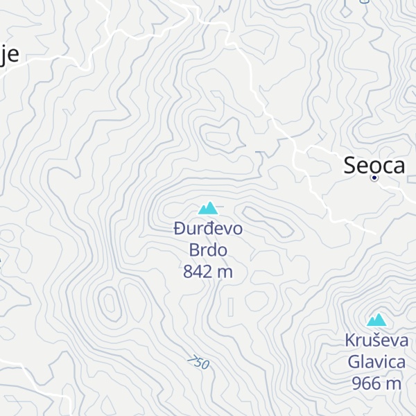 Map of Ðurđevo Brdo
