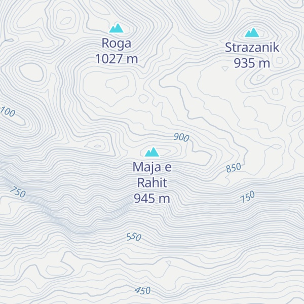 Map of Maja e Rahit