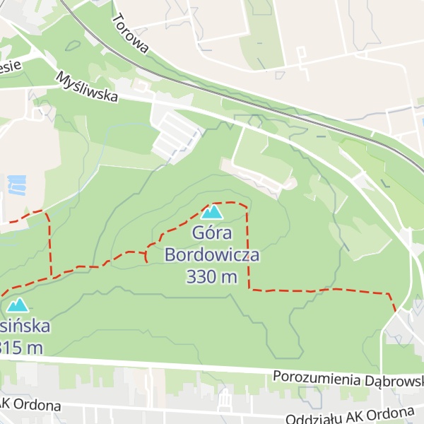 Map of Góra Bordowicza