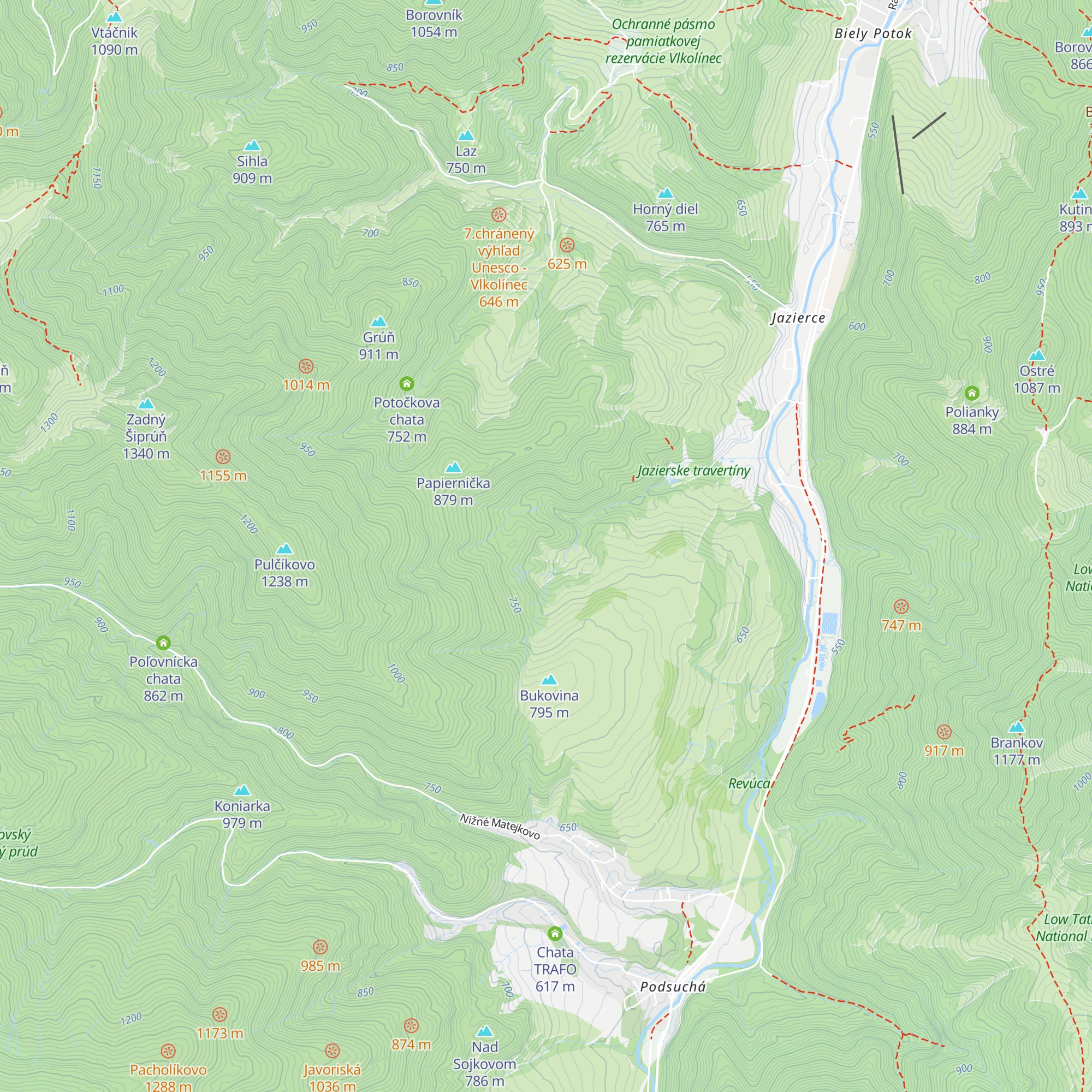 Včelín map