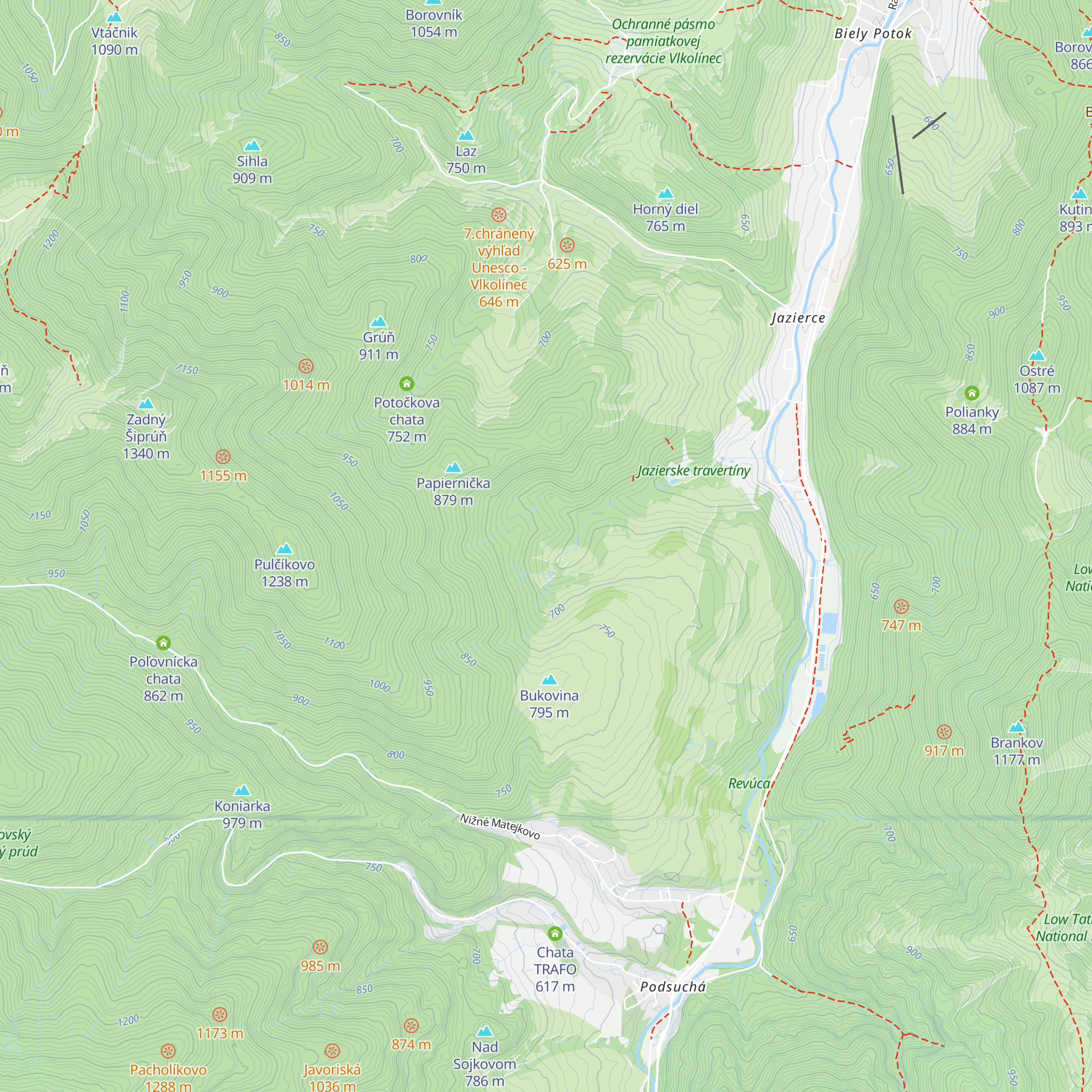Včelín map