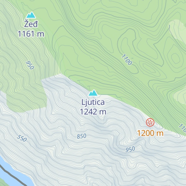 Map of Ljutica