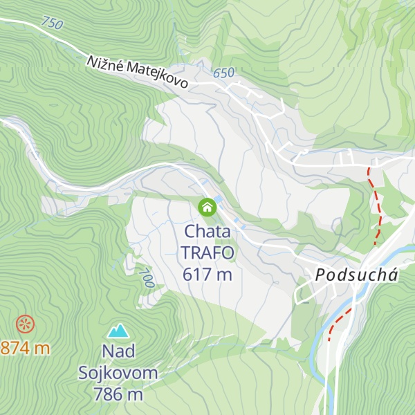 Map of Chata TRAFO