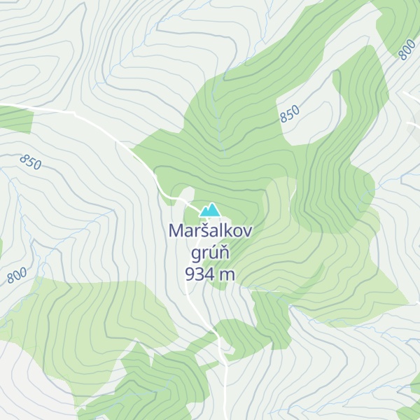 Map of Maršalkov grúň