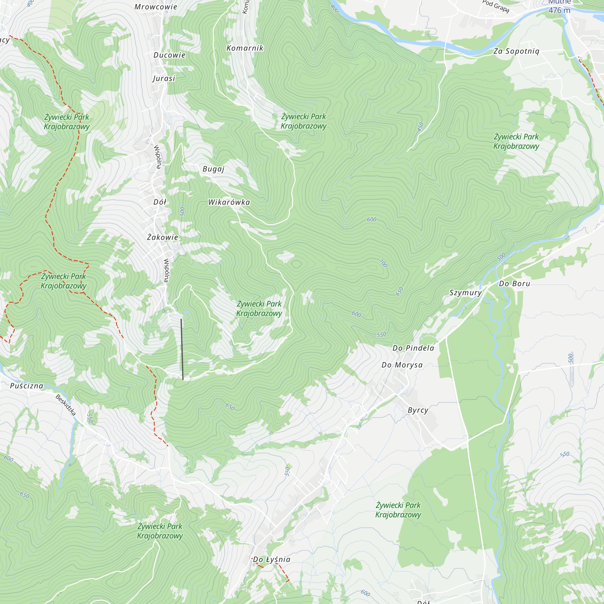 Chatka myśliwska map