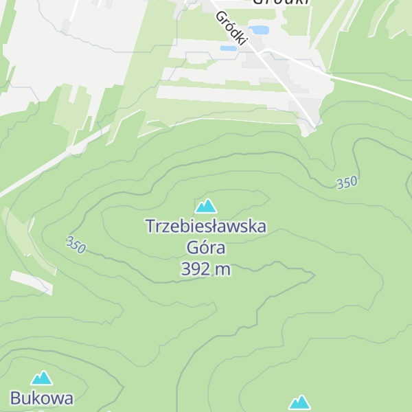 Map of Trzebiesławska Góra