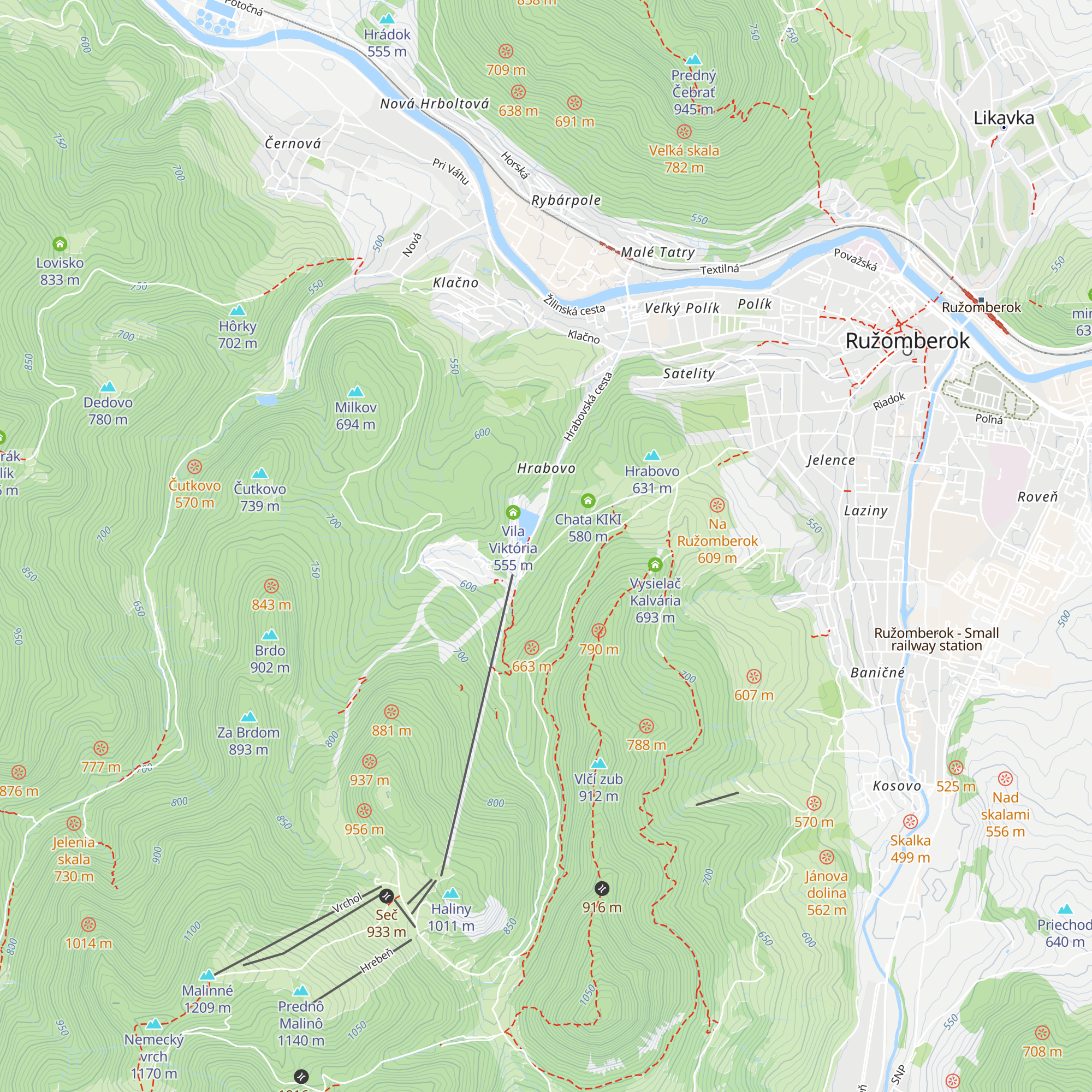 Chata Sunday map
