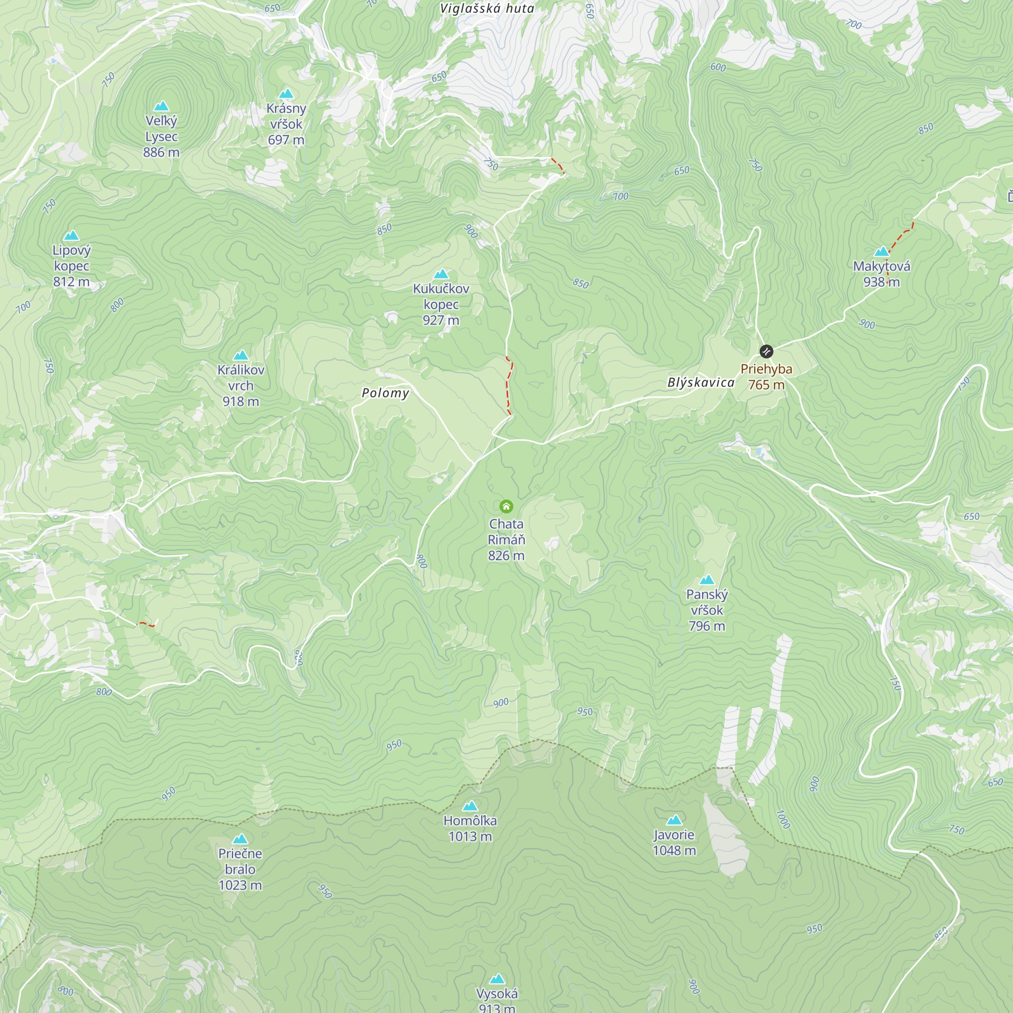 Chata Rimáň map