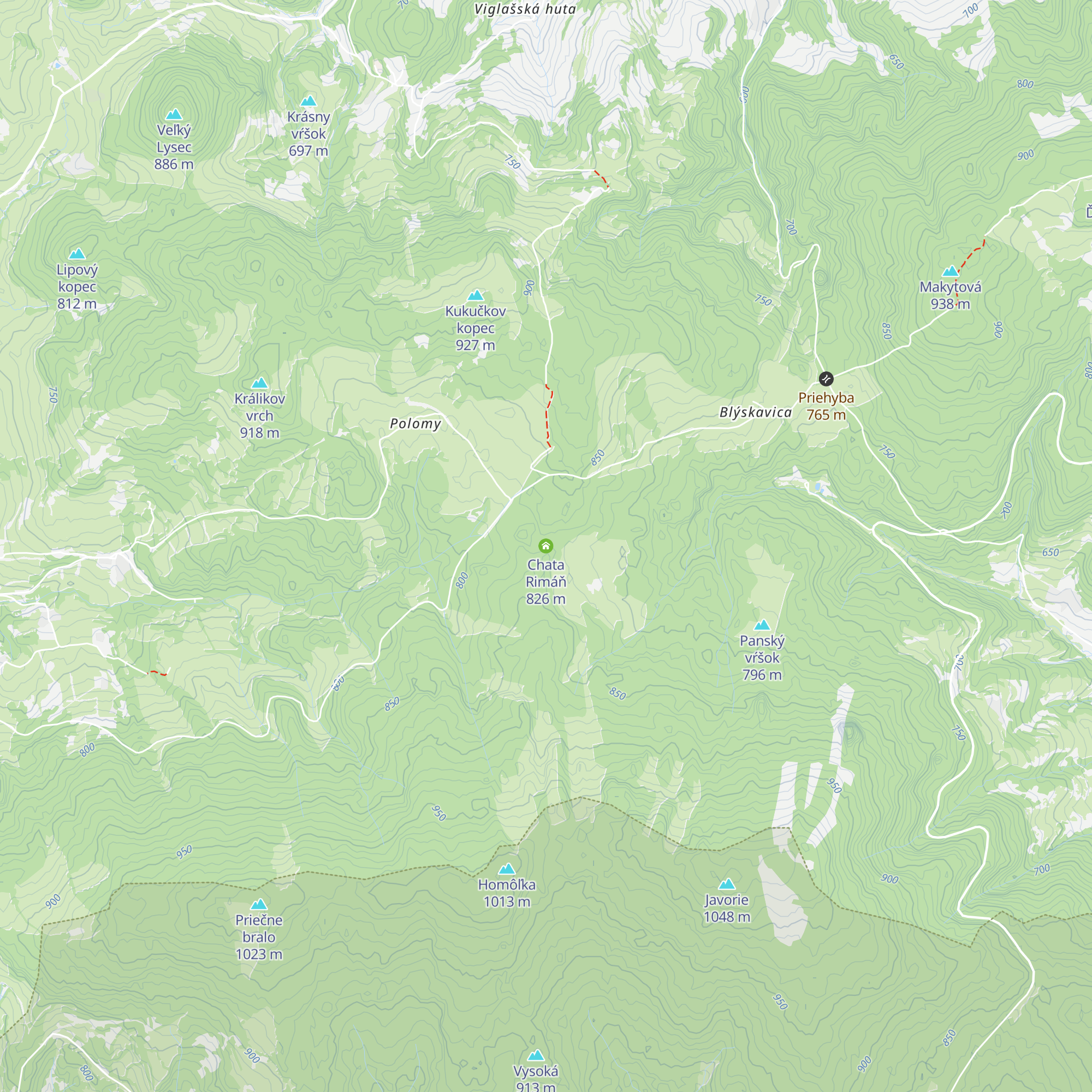 Chata Rimáň map