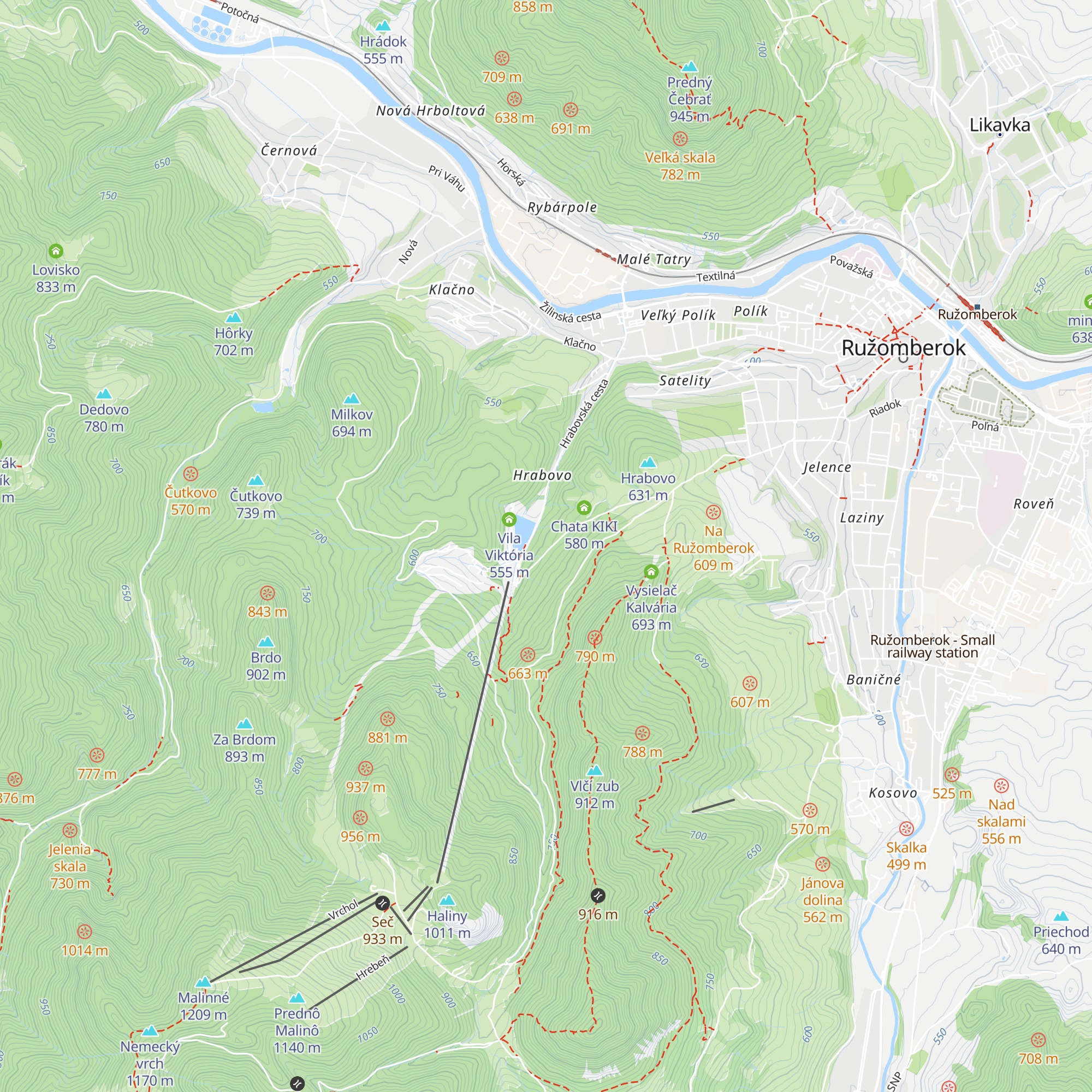 Chata Harmony map