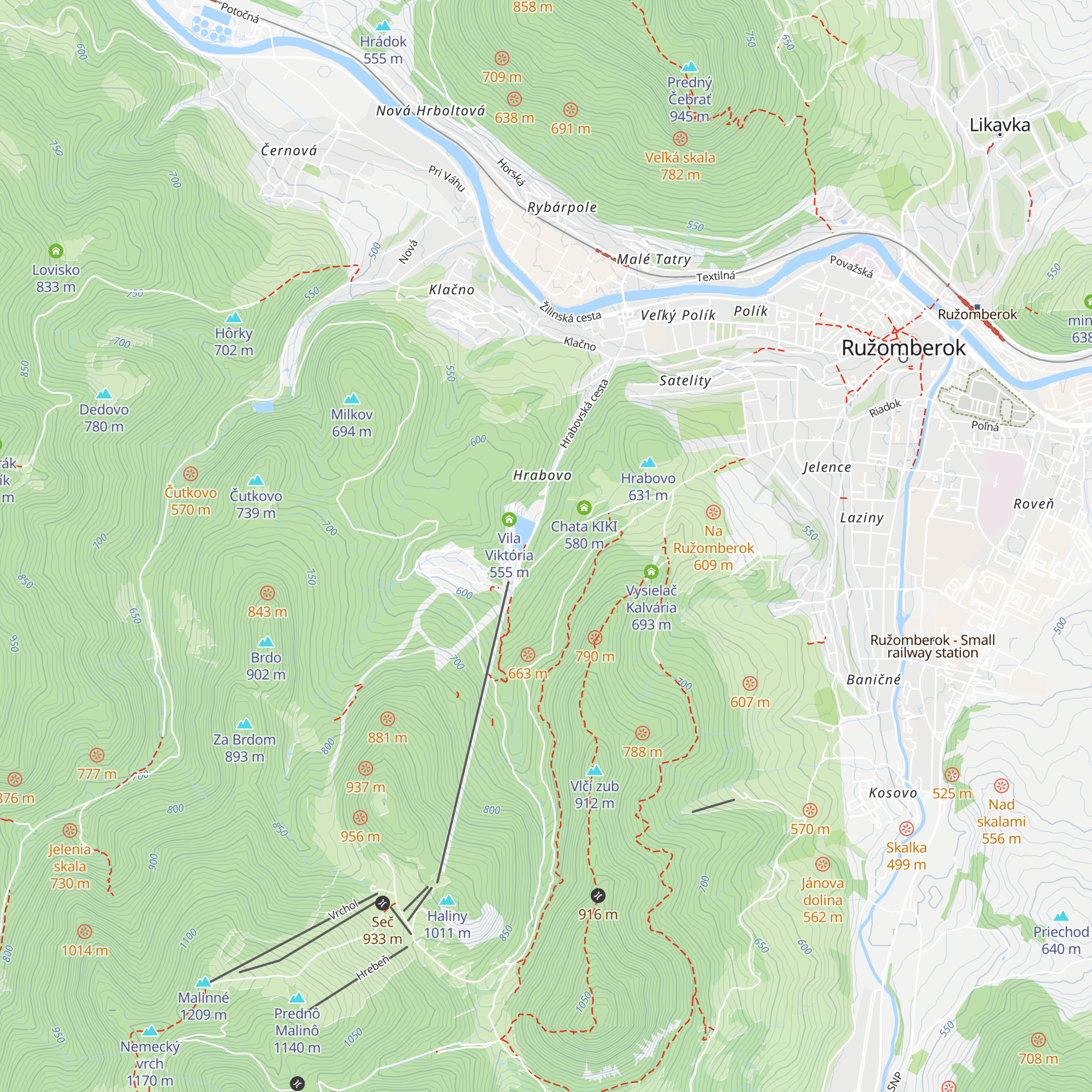 Chata Harmony map