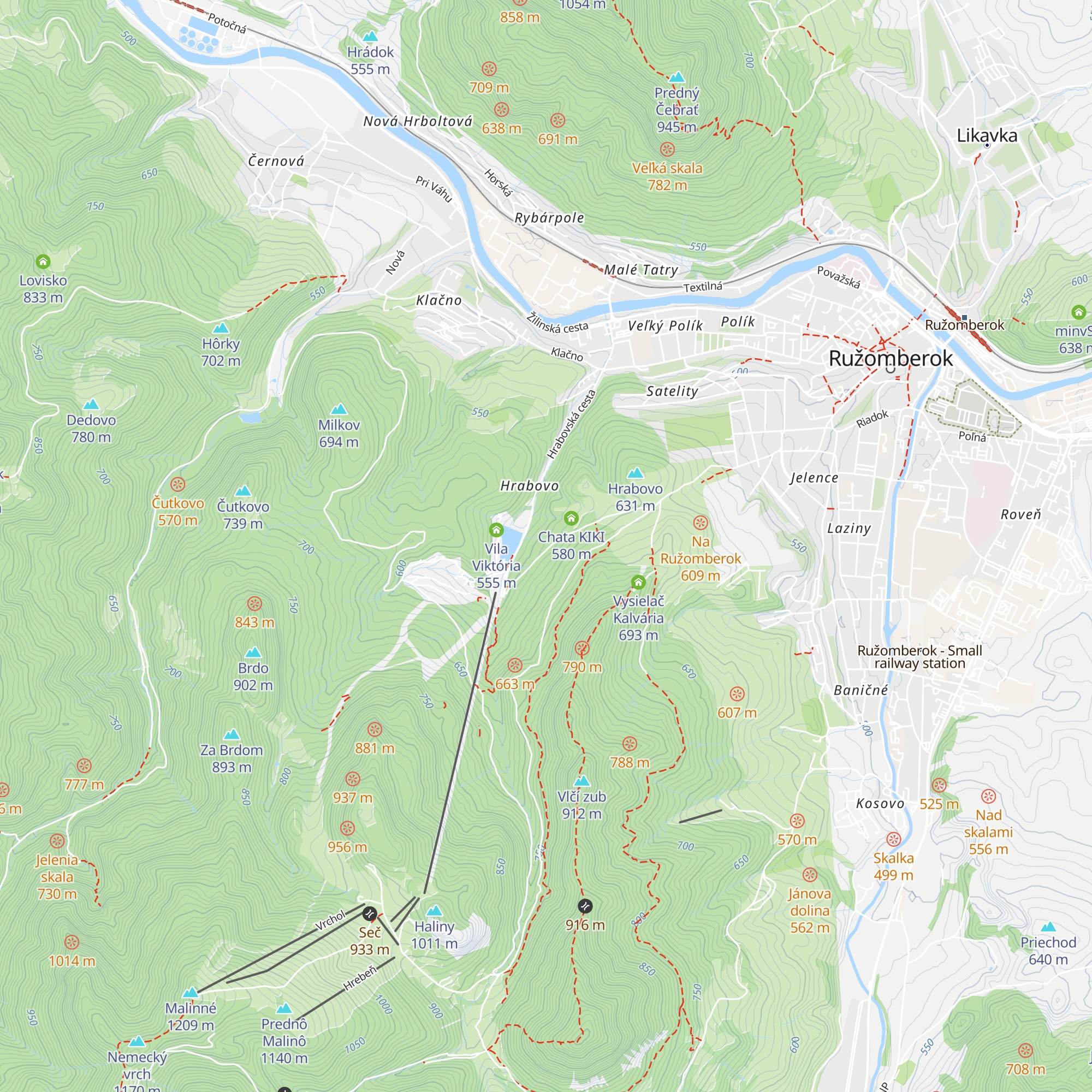 Chata Alpina map
