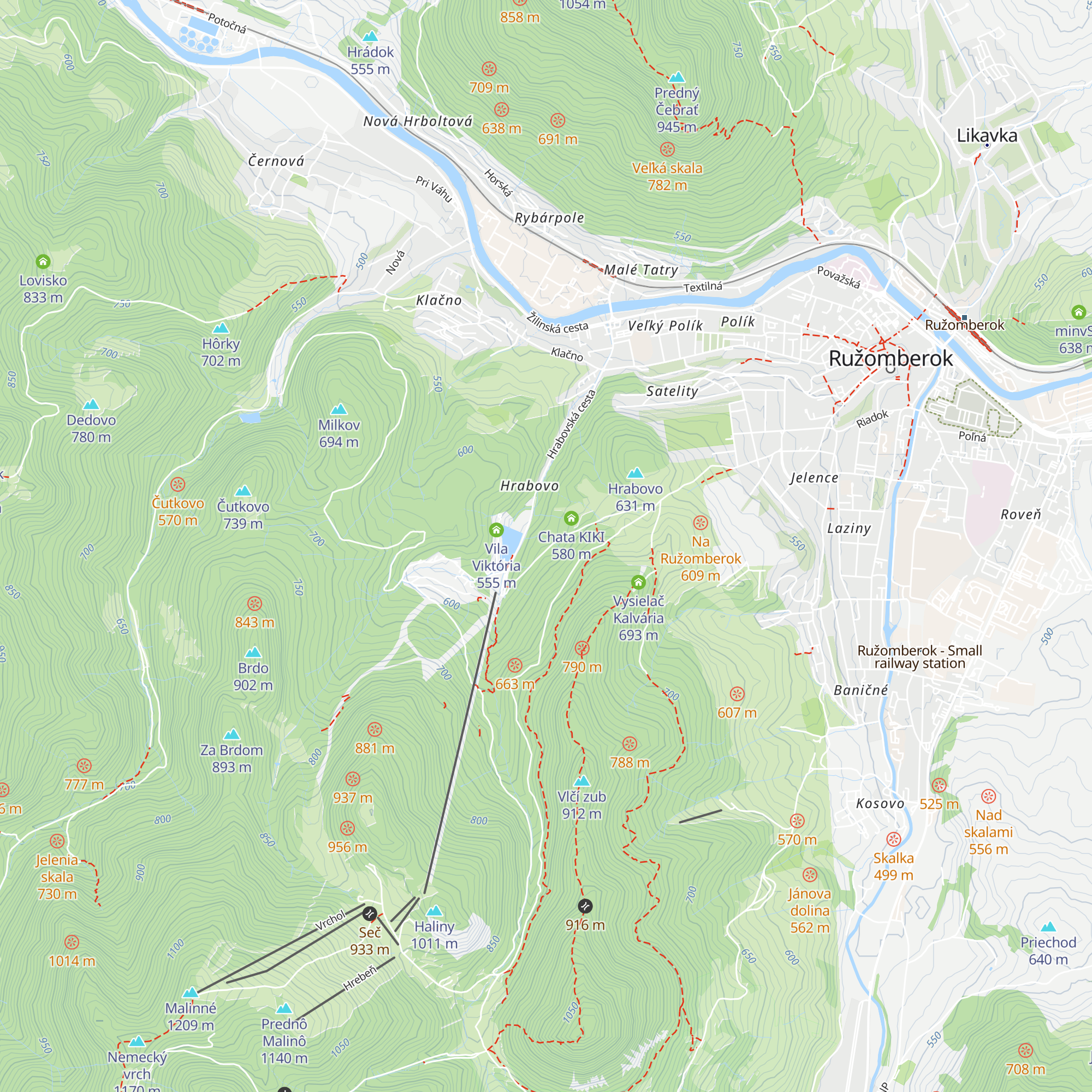 Chata Alpina map