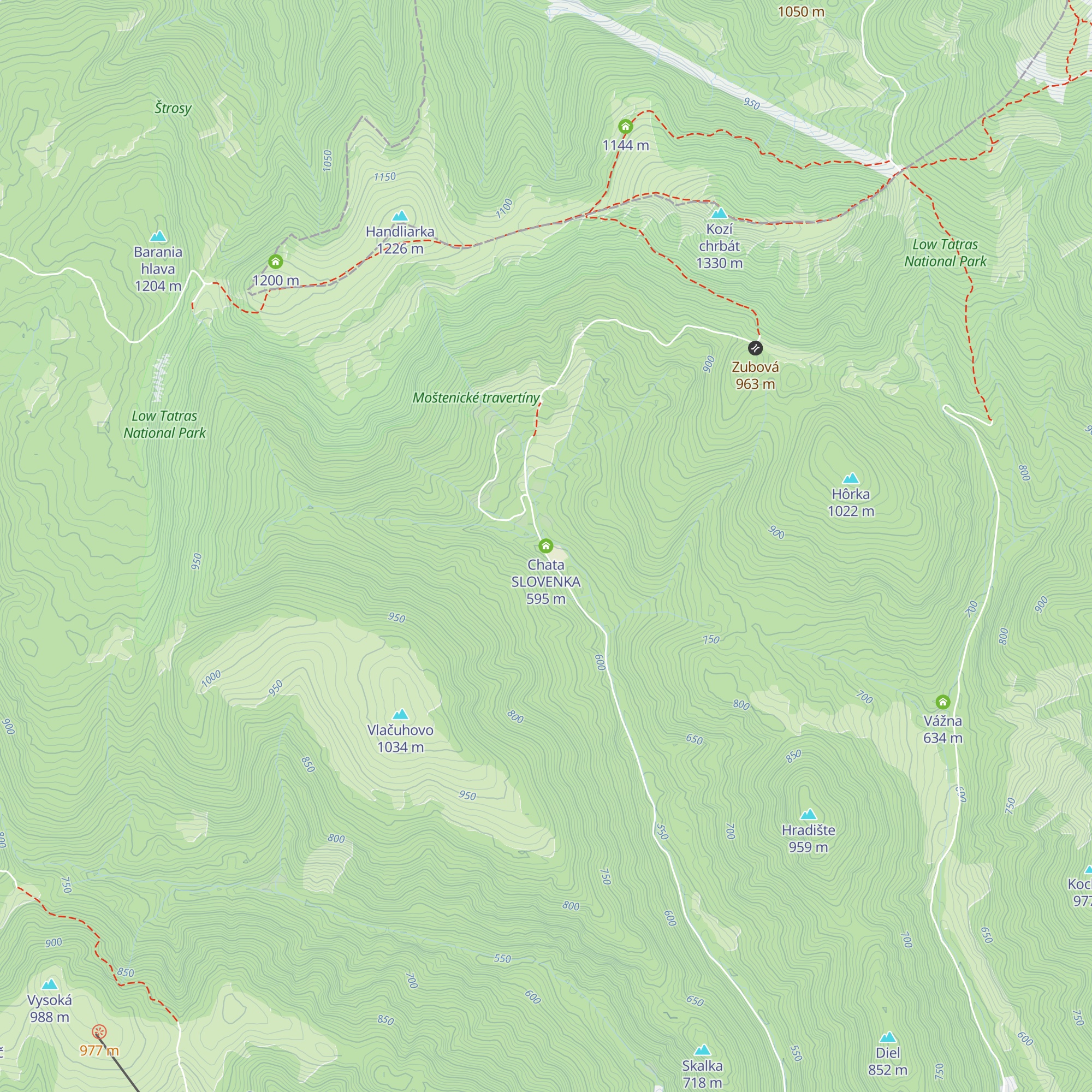 Chata SLOVENKA map