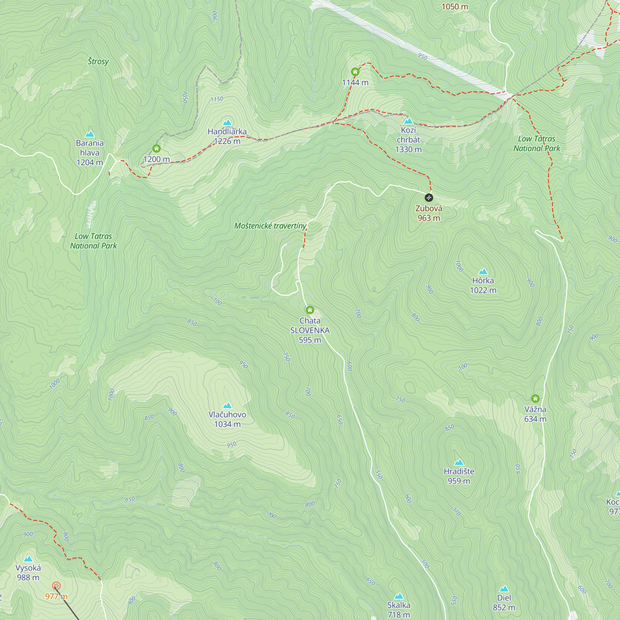 Chata SLOVENKA map