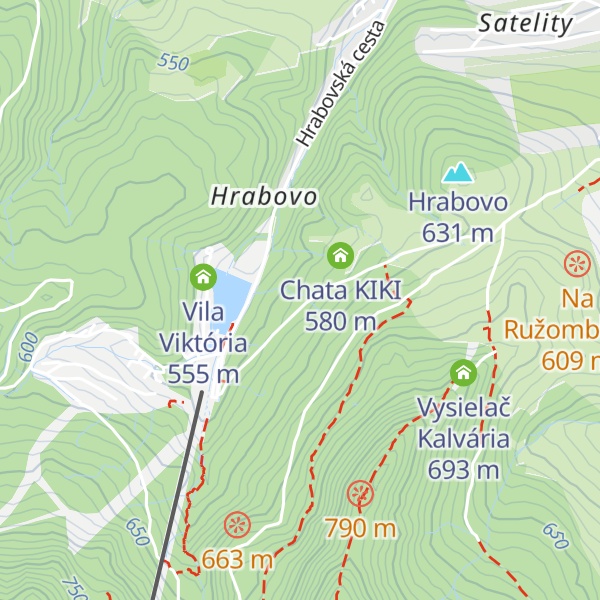 Map of Chata Kamenar