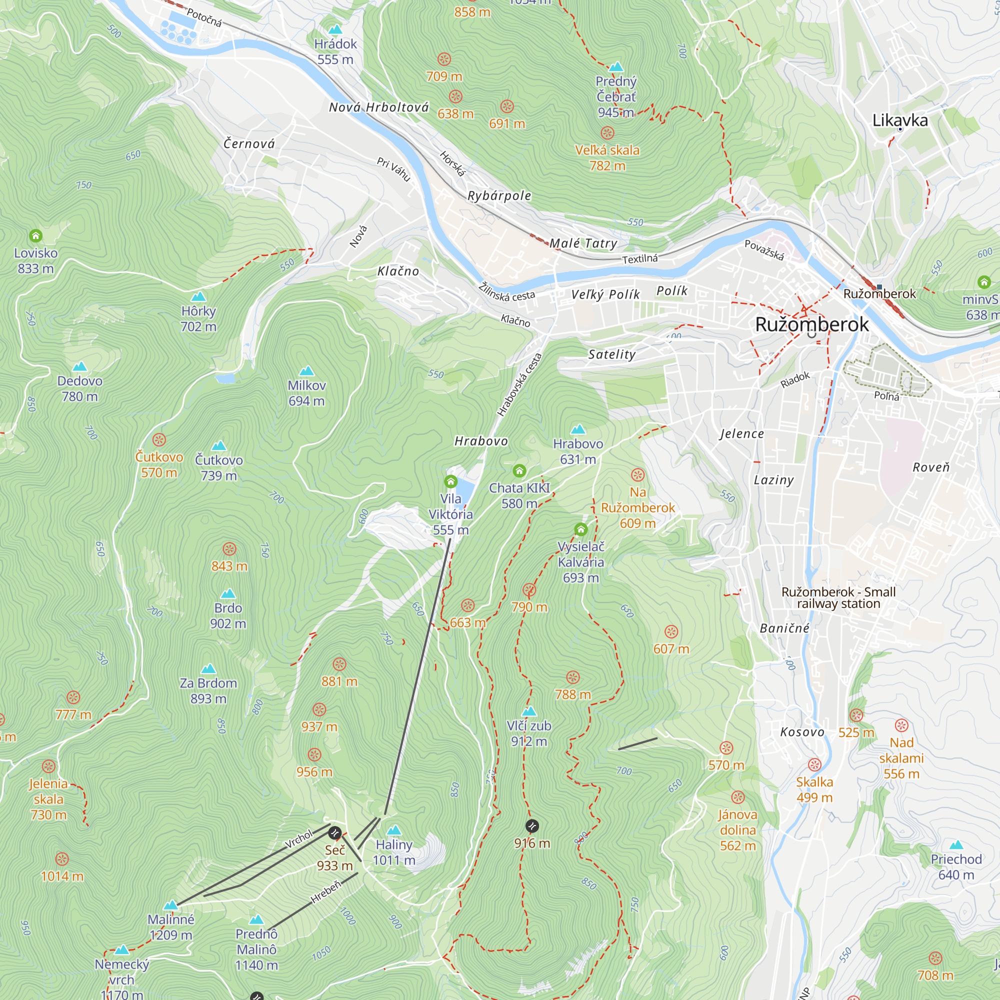 Chata Zebra map