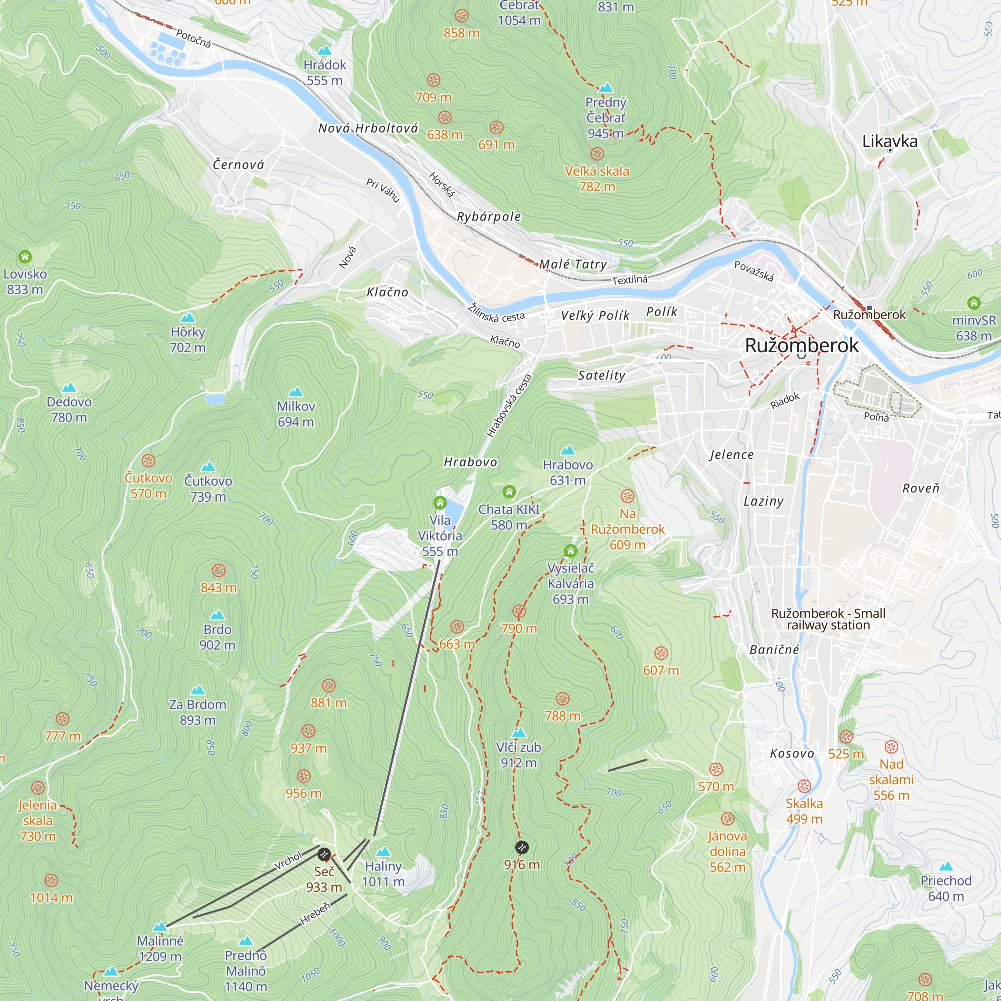Chata Nika map