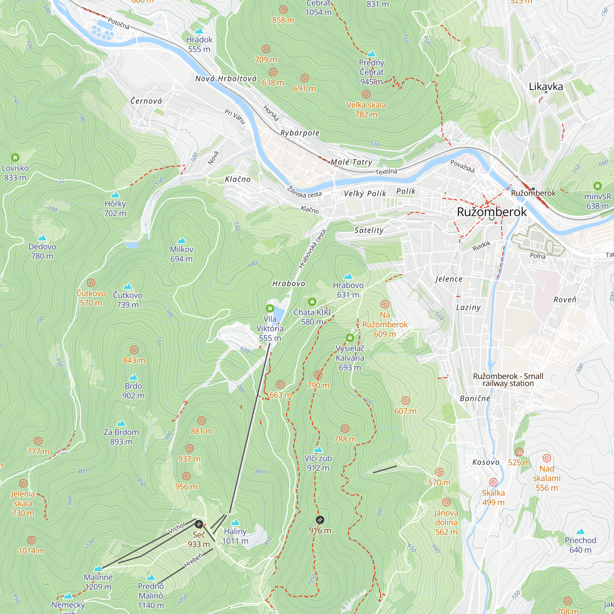 Chata Nika map