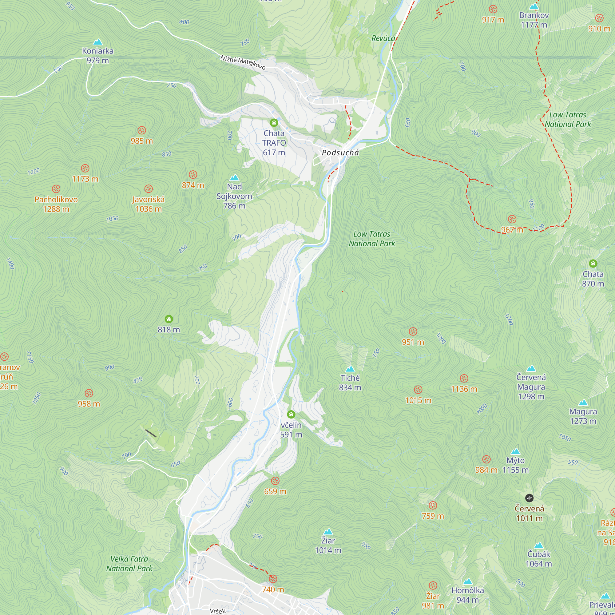 Skautská chata map