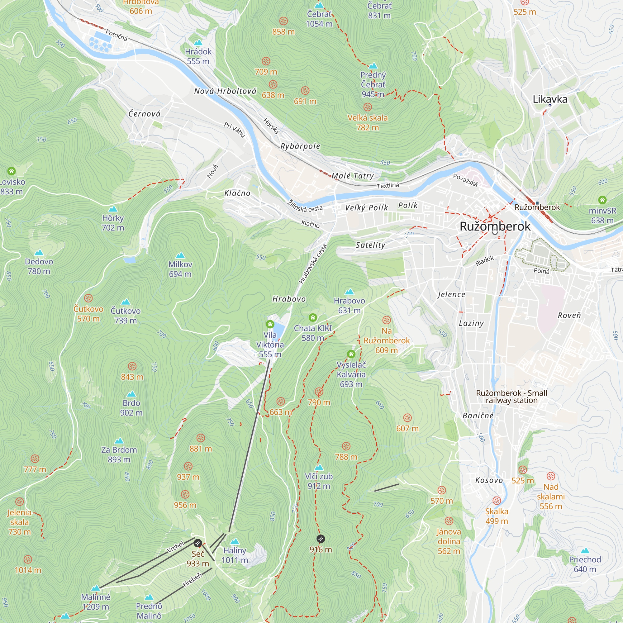 Chata Helena map