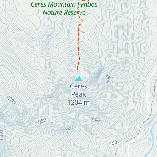 Map of Ceres Peak