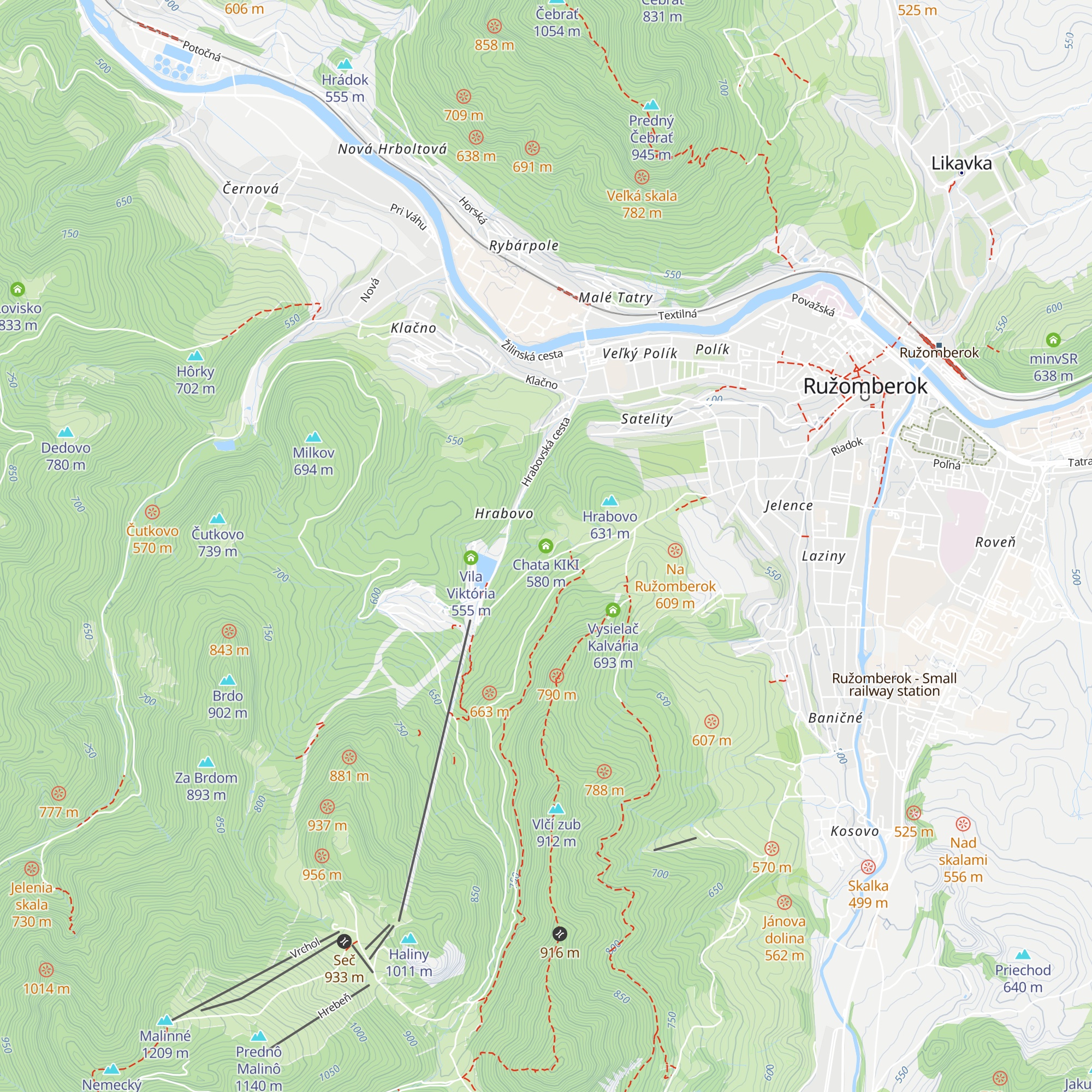 Chata KIKI map