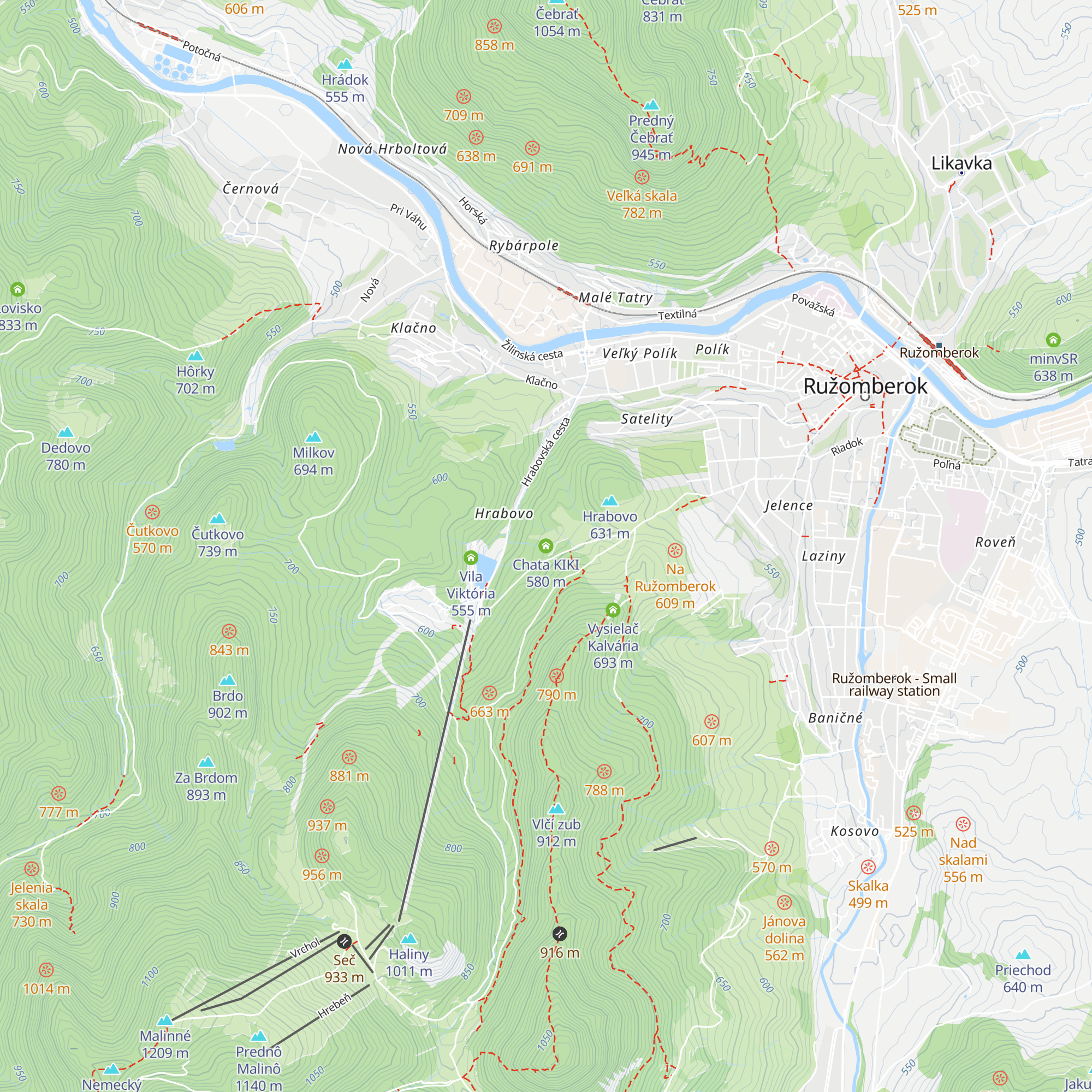 Chata KIKI map