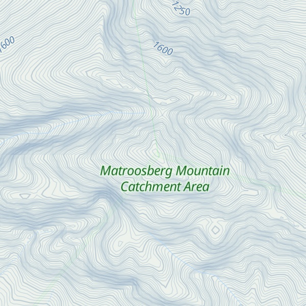 Map of Mostertshoek Twins (South peak)