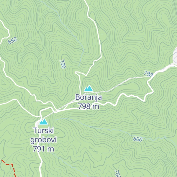 Map of Boranja
