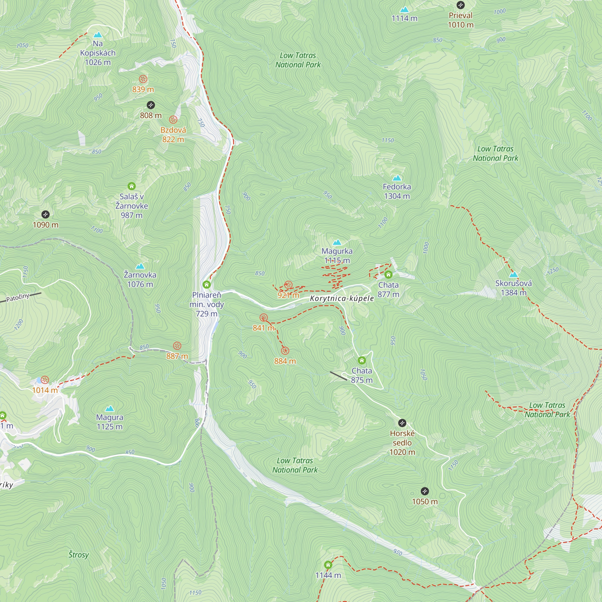 Kosodrevina map