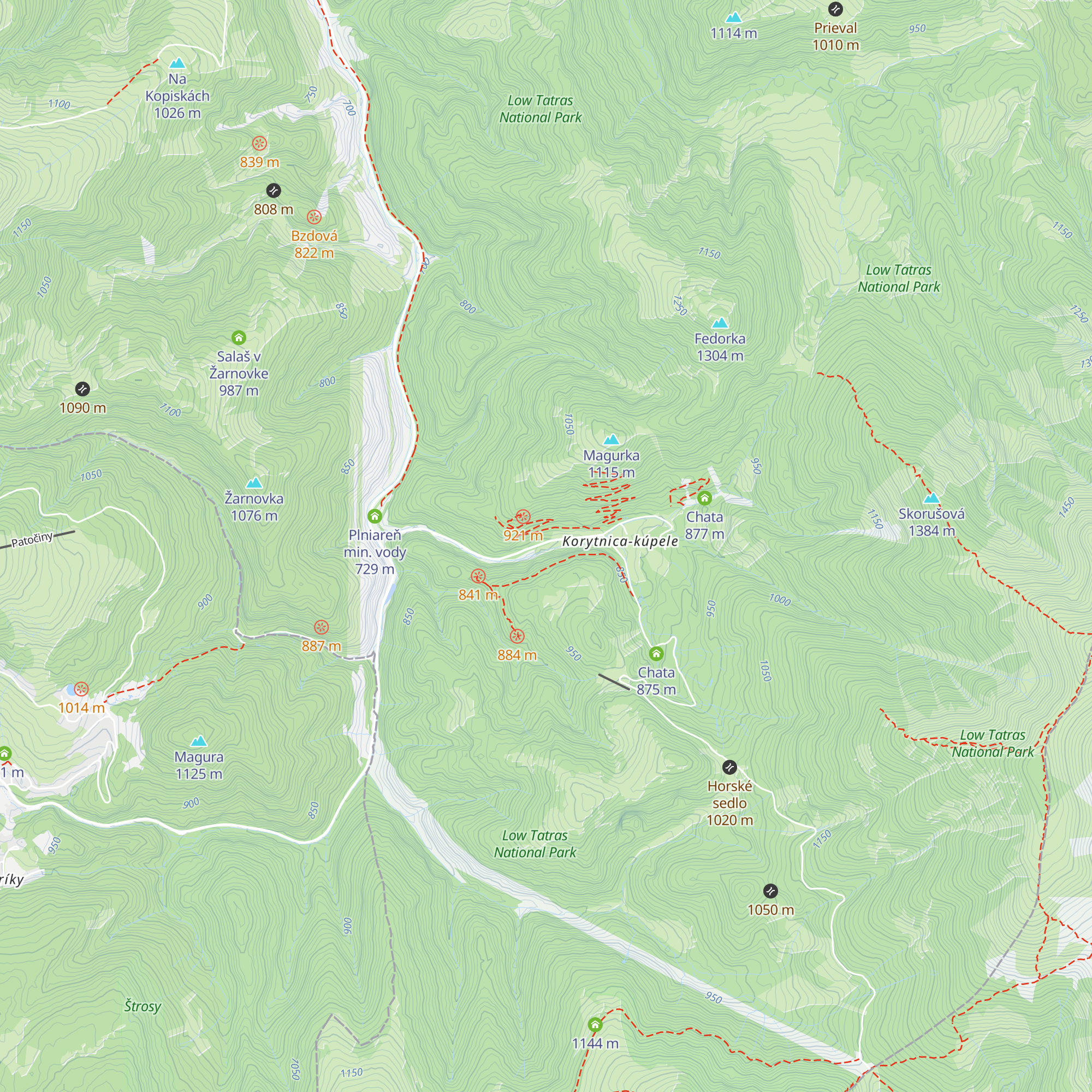 Kosodrevina map