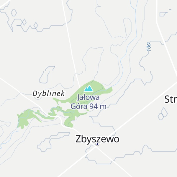 Map of Jałowa Góra