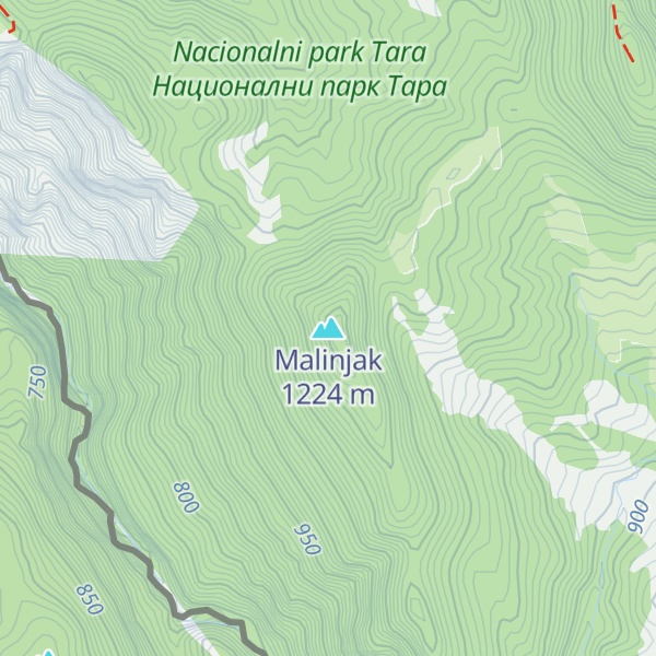 Map of Malinjak