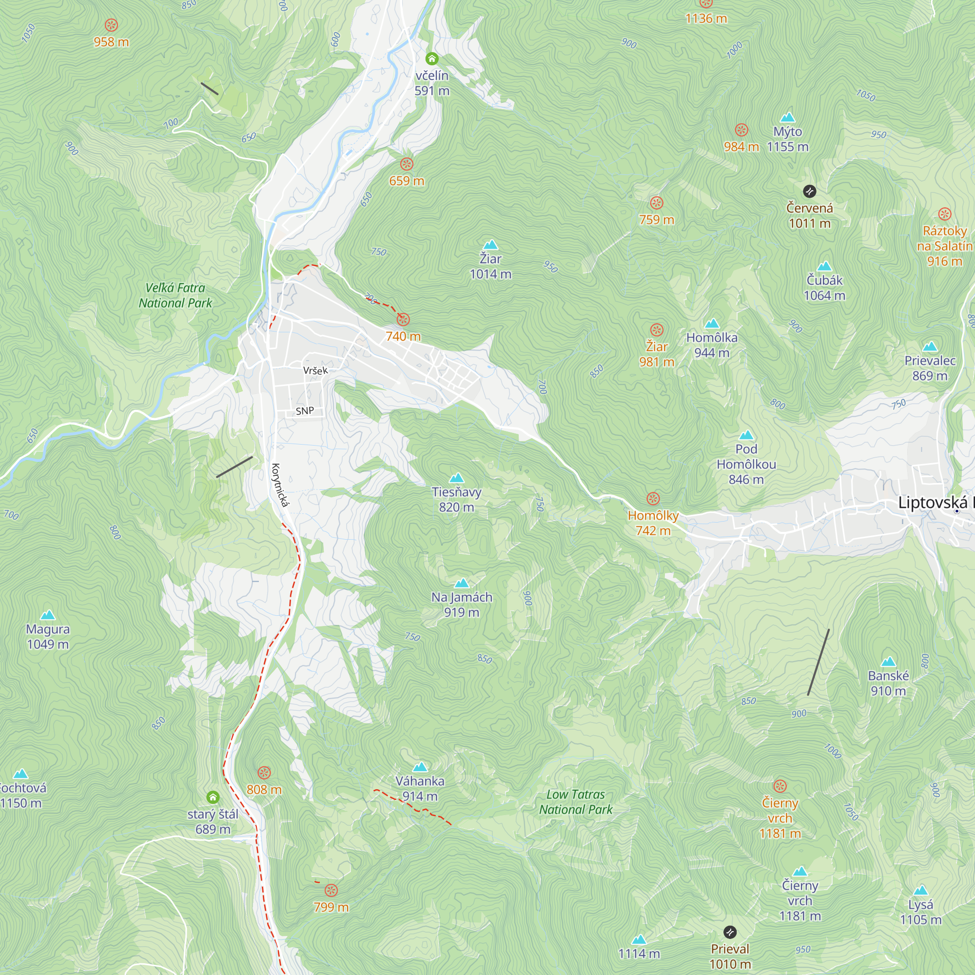 Zuzana map