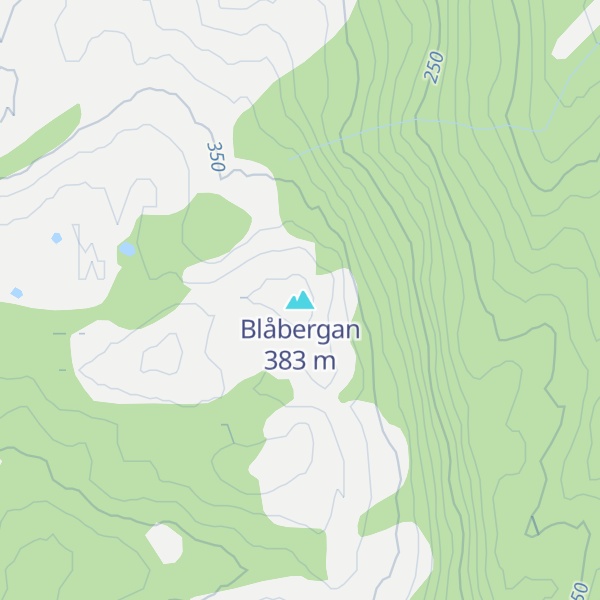 Map of Blåbergan