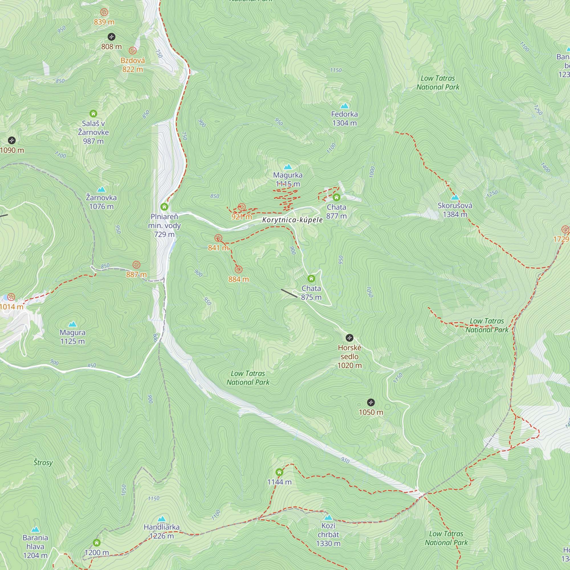 Chata Baba map
