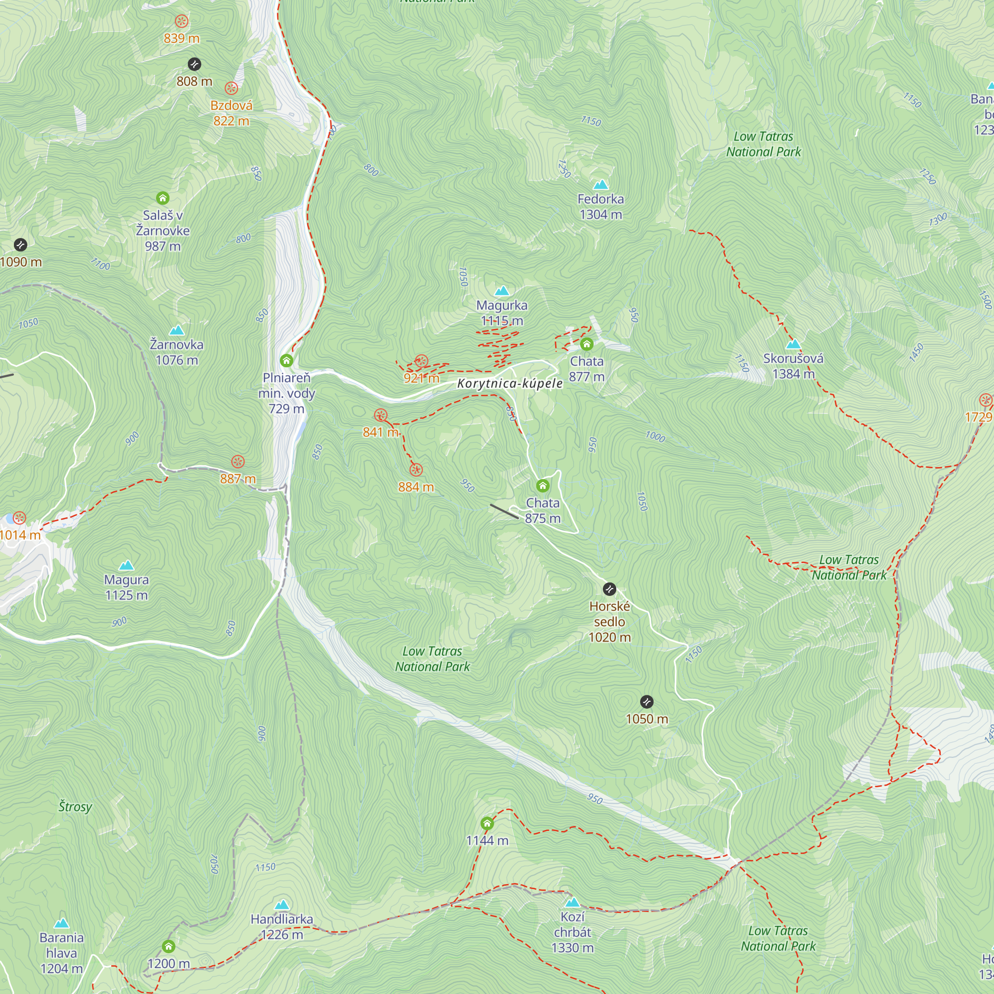Chata Baba map