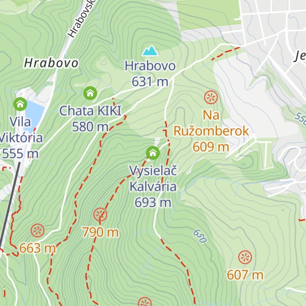 Map of Vysielač Kalvária