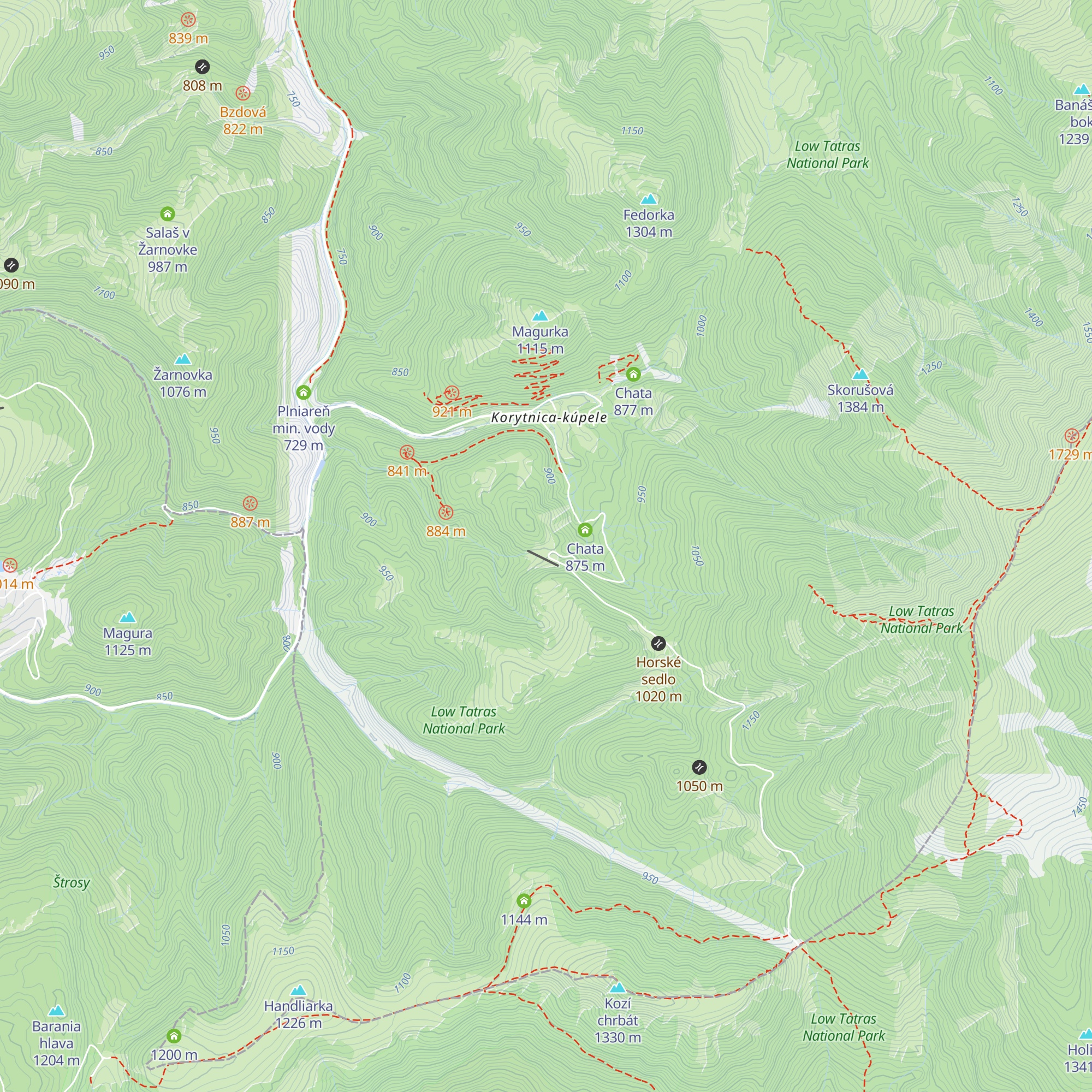 Chata Lúčnica map