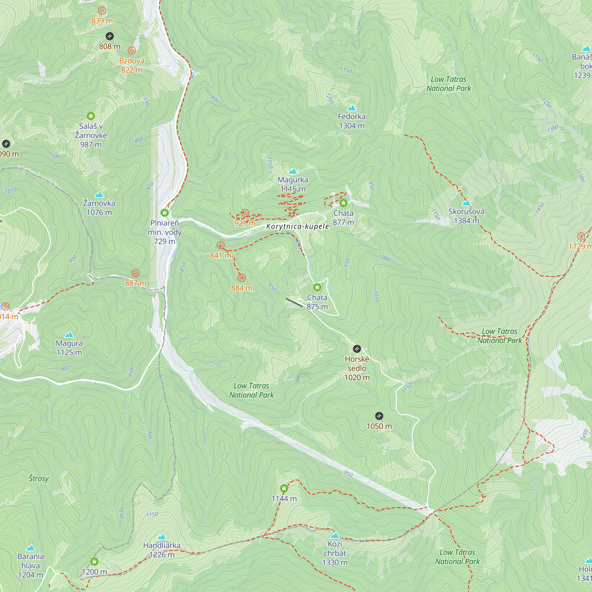 Chata Lúčnica map