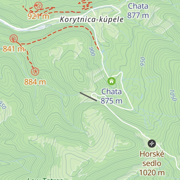 Map of Chata Lúčnica