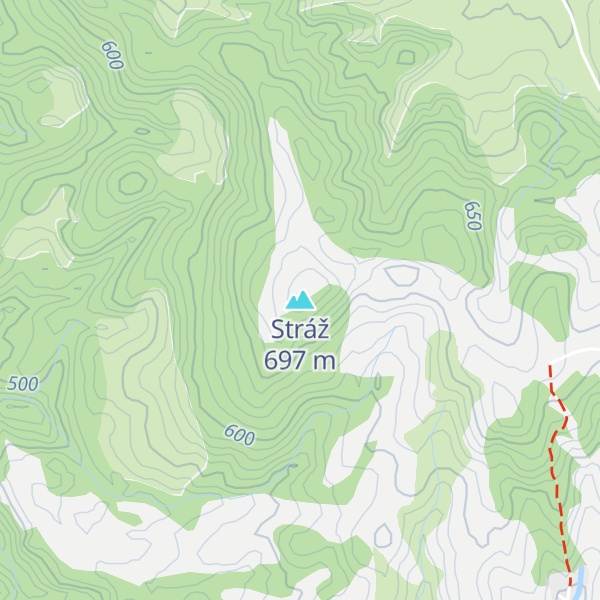 Map of Stráž
