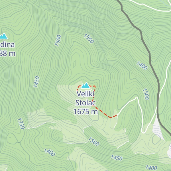 Map of Veliki Stolac