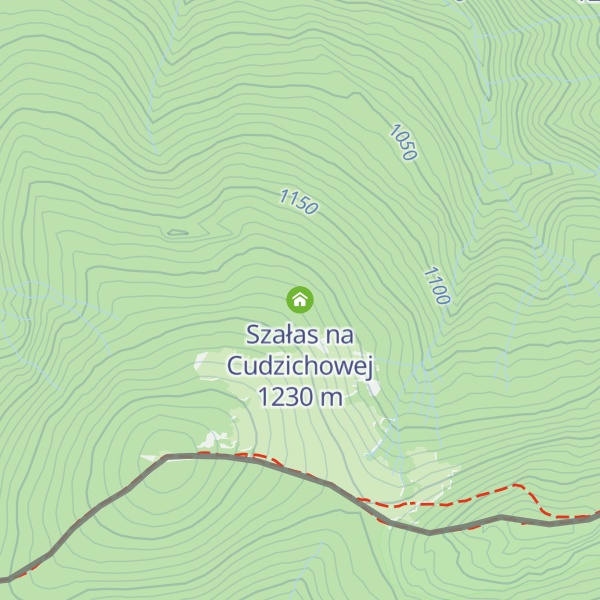 Map of Szałas na Cudzichowej