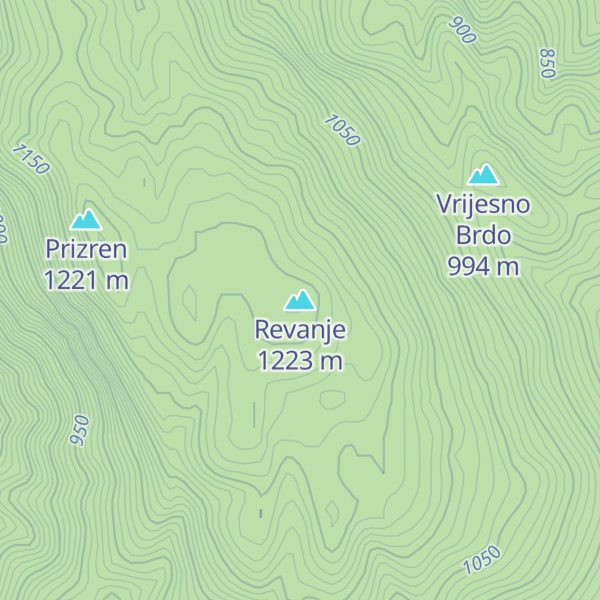 Map of Revanje