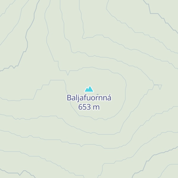 Map of Baljafuornná